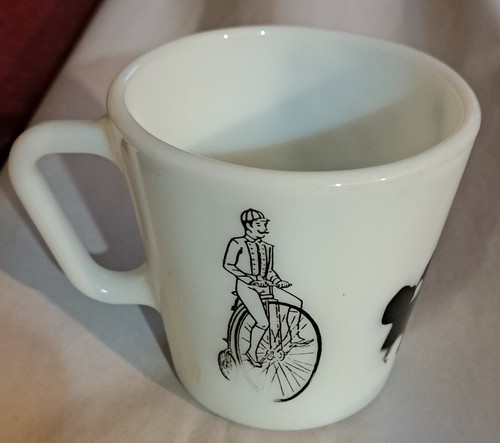 Vtg rare pyrex mug - vtg, diagonal